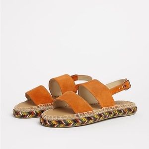Steven Alan double strap suede sandal